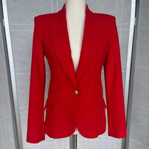 NWOT L'AGENCE Red Chamberlain Blazer sz 0